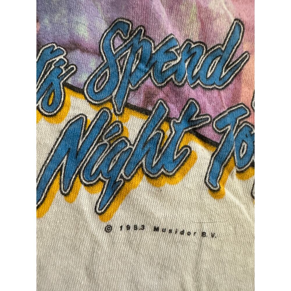 SUPER RARE VINTAGE 1983 ROLLING STONES LET'S SPEND THE NIGHT TOGETHER TEE UNISEX - Picture 3 of 9